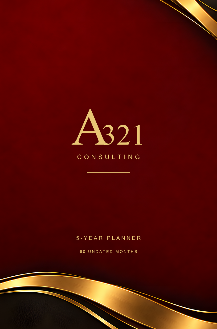 A321 - 6 x 9, 150 page Calendar Planner - wine approved front cover