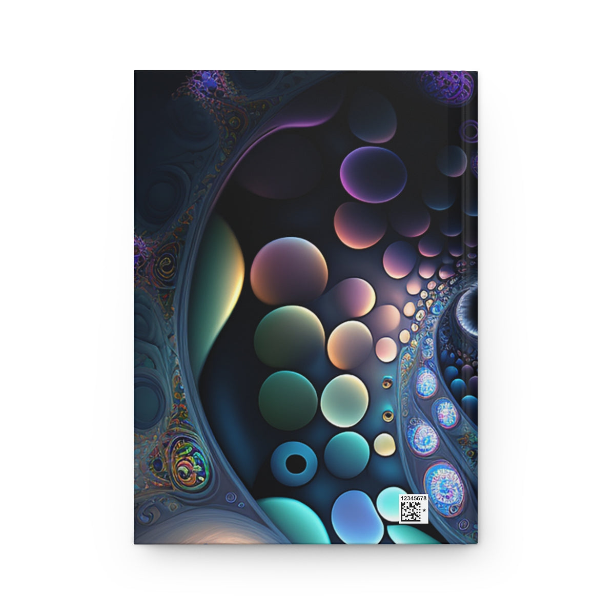 Colorful Fractal Hardcover Journal Matte