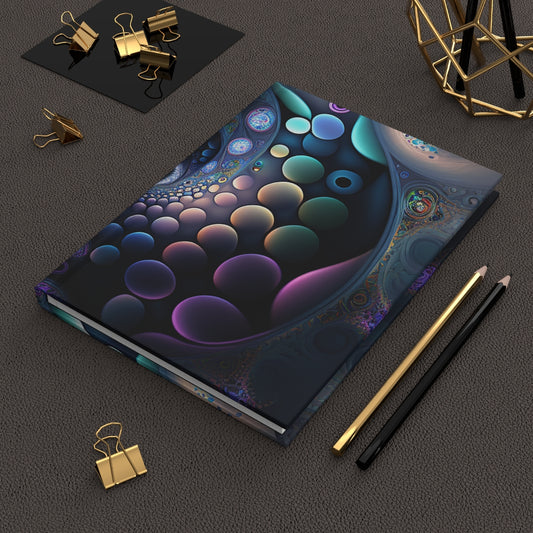 Colorful Fractal Hardcover Journal Matte