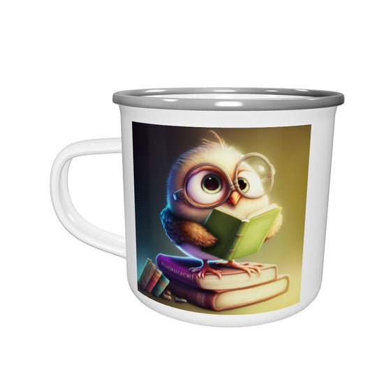 Chickadee Enamel Mug