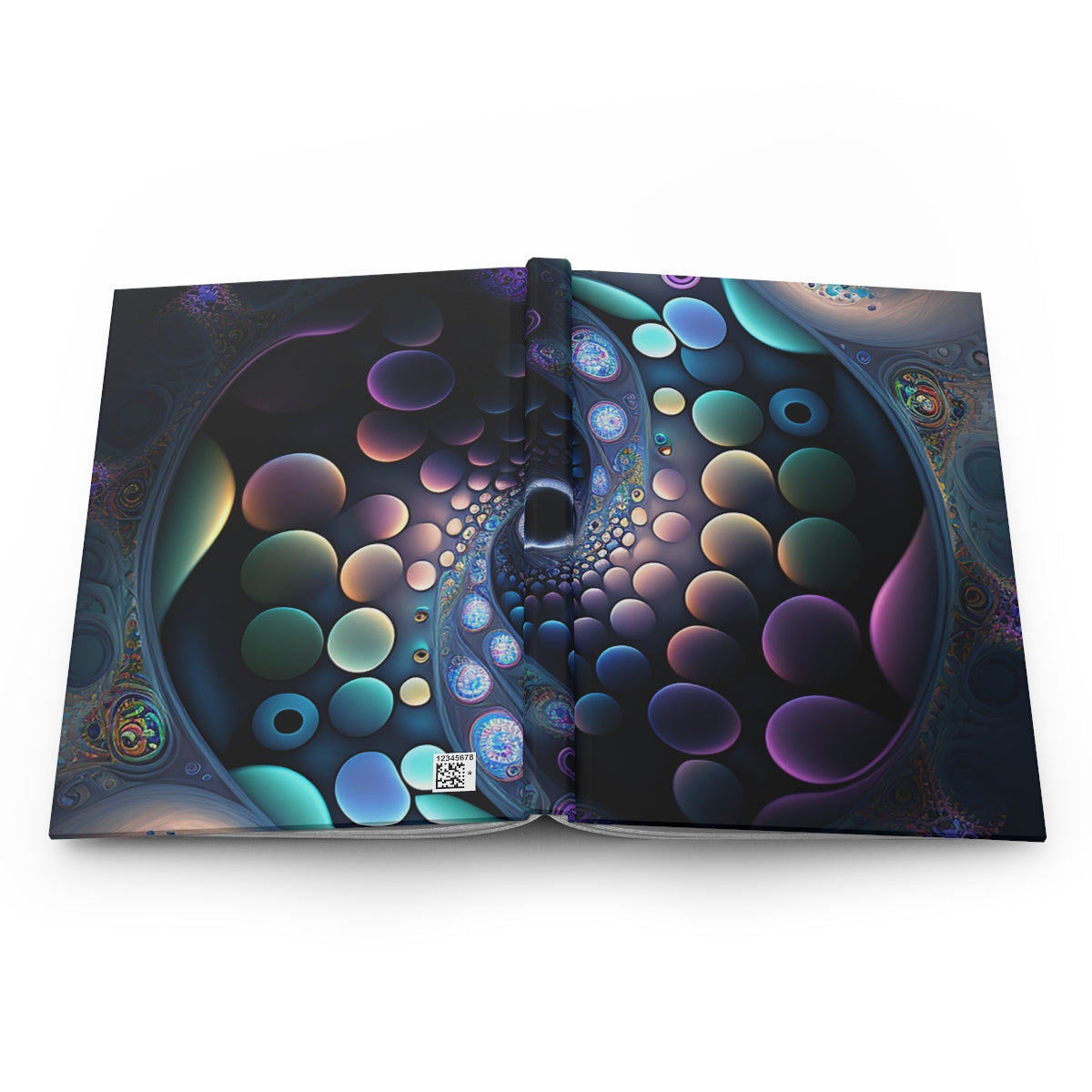 Colorful Fractal Hardcover Journal Matte