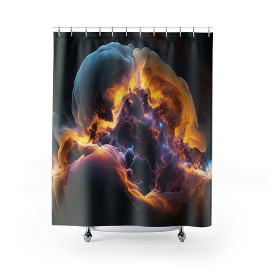 Space Gas Shower Curtain