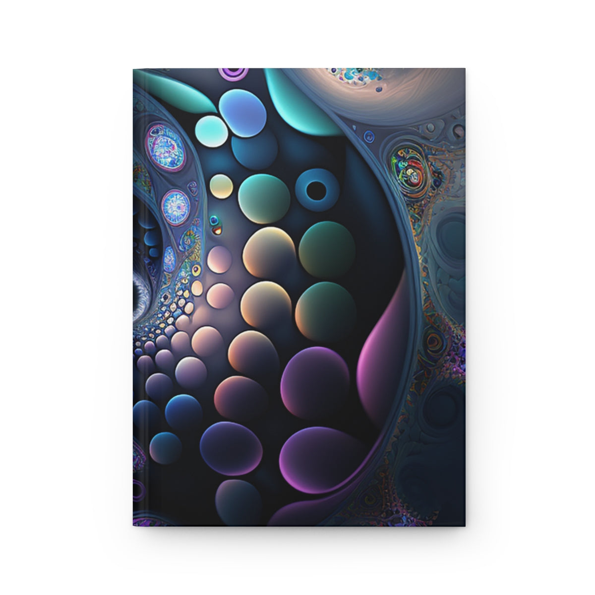 Colorful Fractal Hardcover Journal Matte